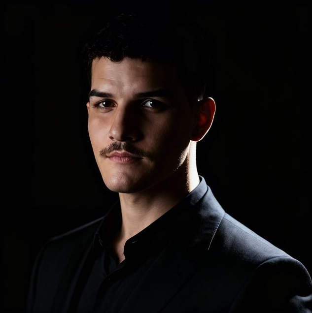 Retrato editorial do fundador da Estratega.